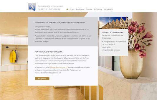 Praxishomepage Dr. Lingenfelser