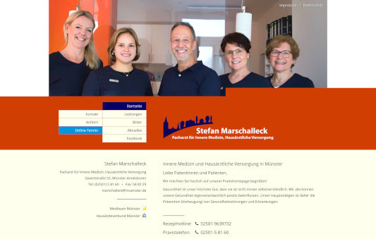 Praxishomepage Stefan Marschalleck