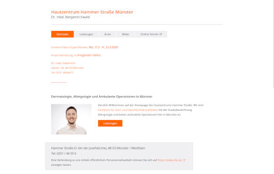 Hautzentrum Hammerstrasse Münster