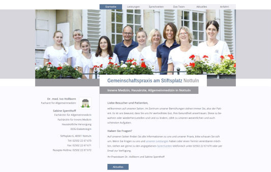 Homepage Dr. Hollborn und Sabine Spenthoff