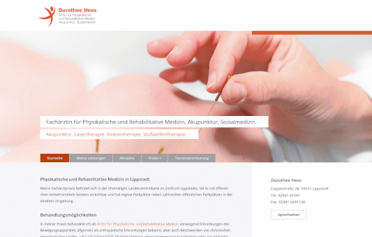Praxishomepage Dorothee Hess